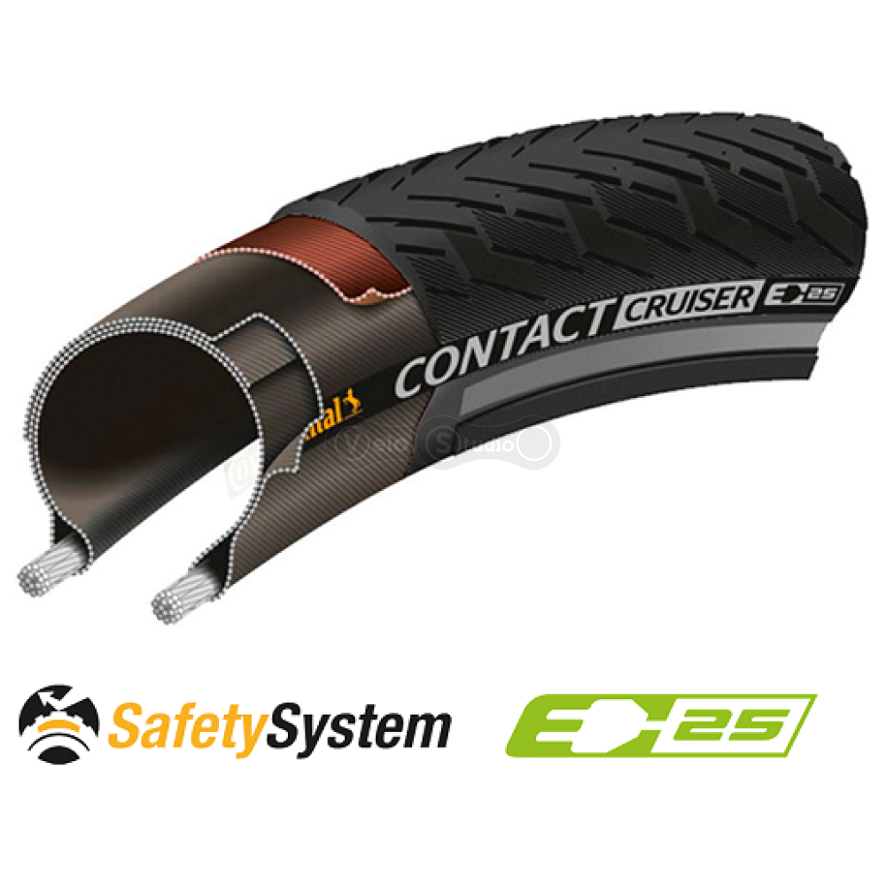 Покрышка Continental Contact Cruiser 26 x 2.00 светоотражающая