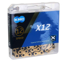 Цепь KMC X12 Silver/Black 12 скоростей 126 звеньев + замок