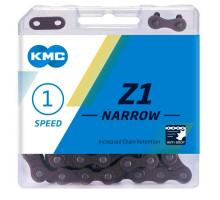 Цепь KMC Z1 Narrow Single-Speed 112 звеньев + замок
