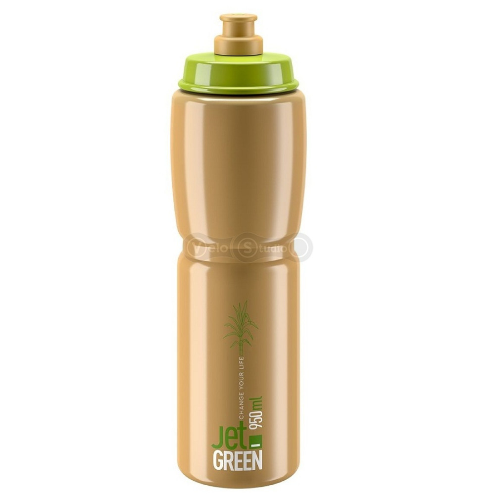 Фляга ELITE JET GREEN коричнева 950 мл (з цукрової тростини)