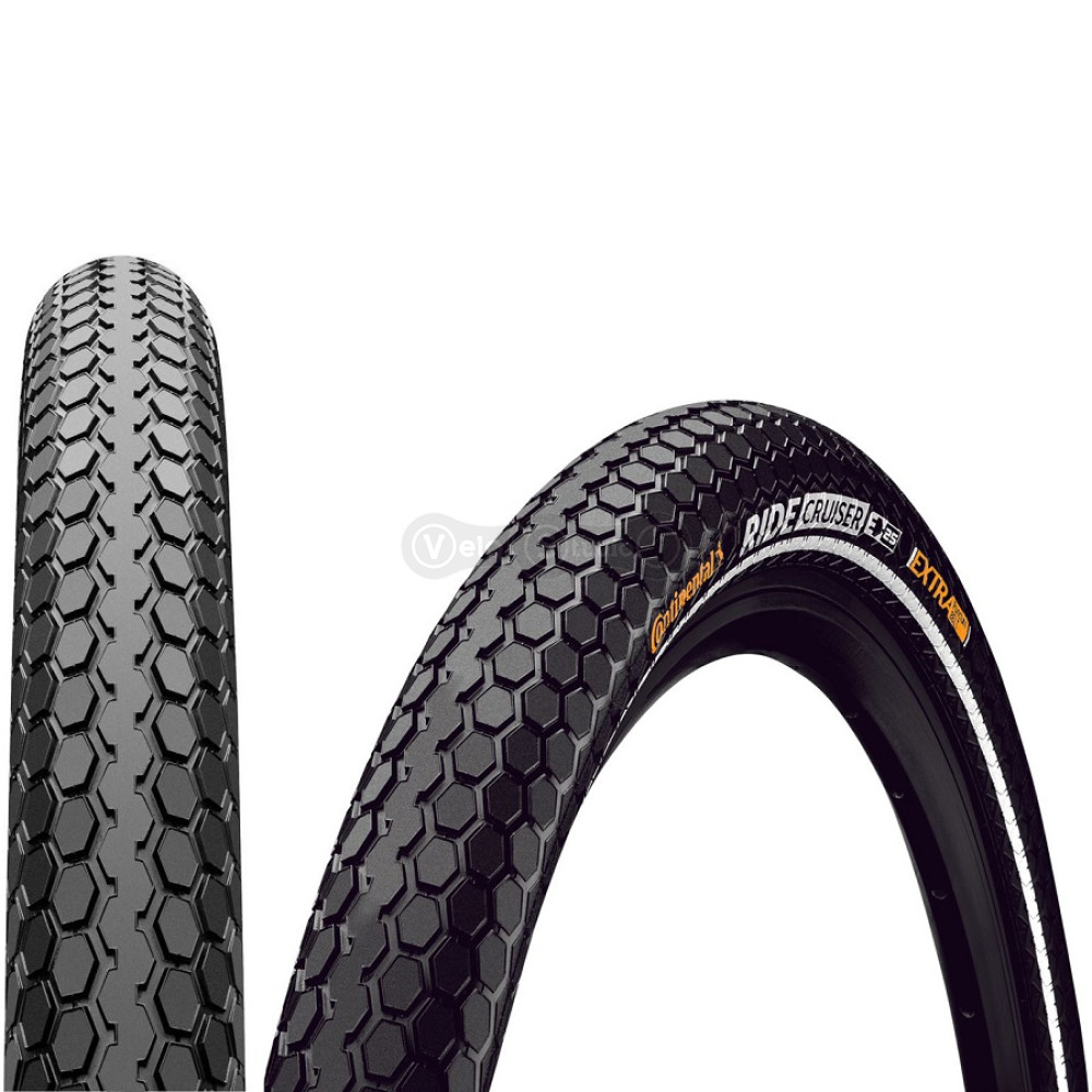 Покрышка Continental Ride Cruiser 26x2.20 чёрная светоотражающая