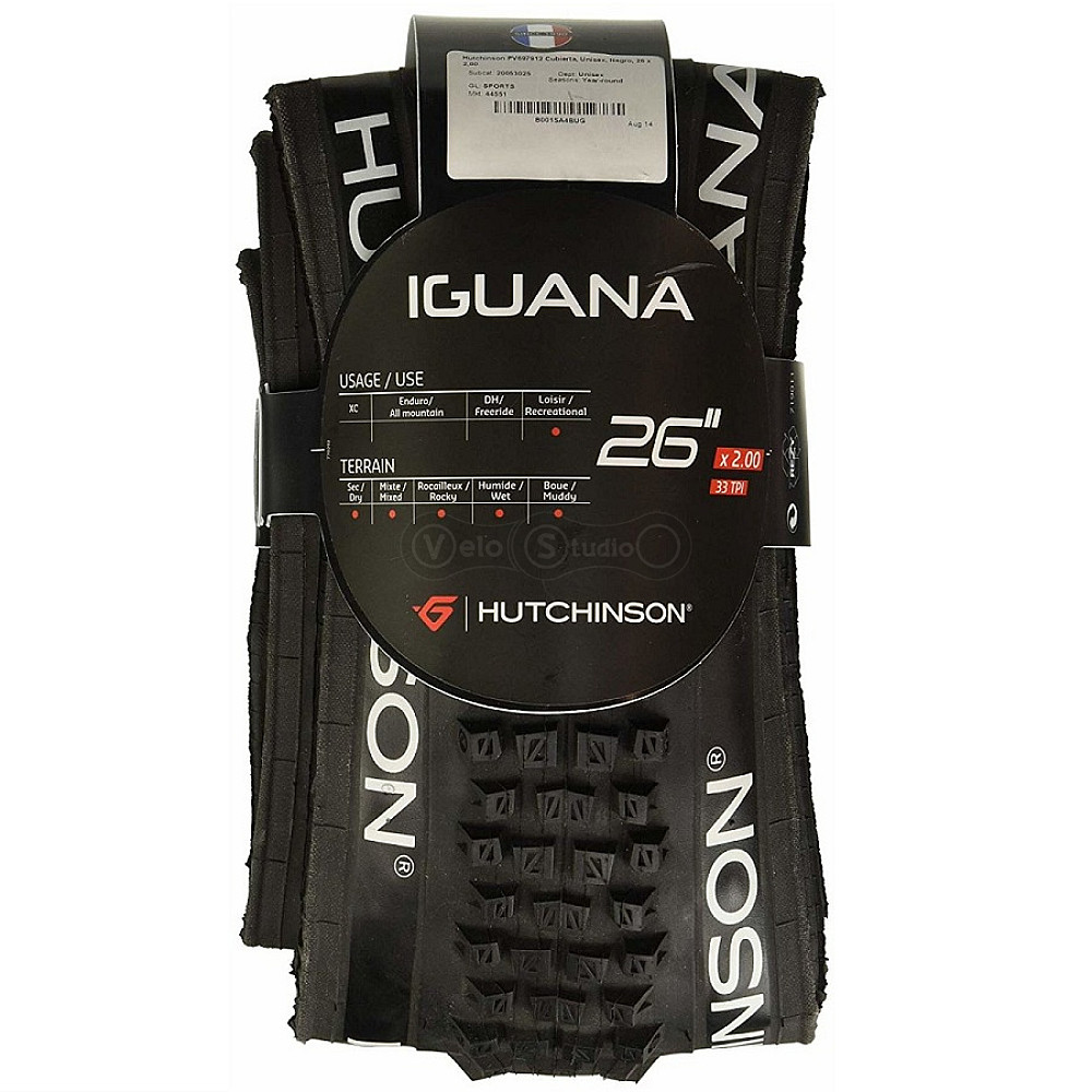 Покрышка Hutchinson Iguana 26X2.00 складная TS NOIR TT