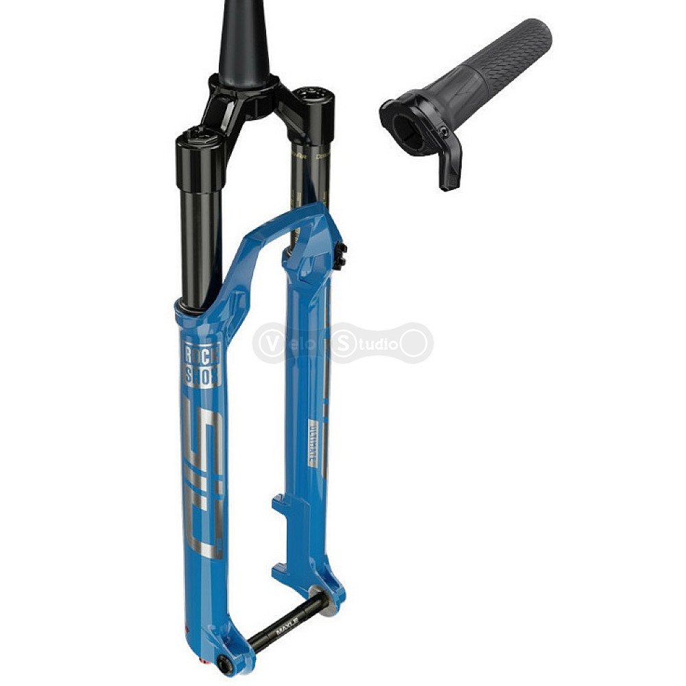 Вилка RockShox SID SL Ultimate Race Day 29 дюймов Boost 100 мм ход синяя + выносная блокировка TwistLoc