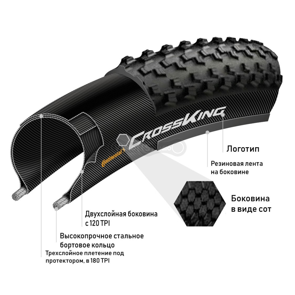 Вело покришка Continental Cross King 24 x 2.00