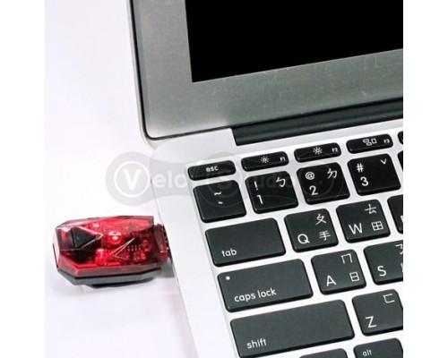 Задній ліхтар INFINI Mini Lava I-261R USB 4 функцій 50 Lum