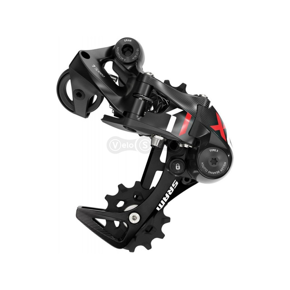 Задній перемикач SRAM X01 DH 1X10 SP MEDIUM CAGE RED