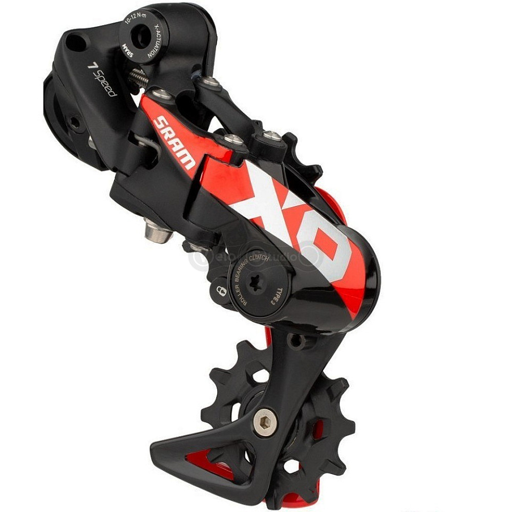 Задний переключатель SRAM X01 DH 7 скоростей Short Cage Red 2020