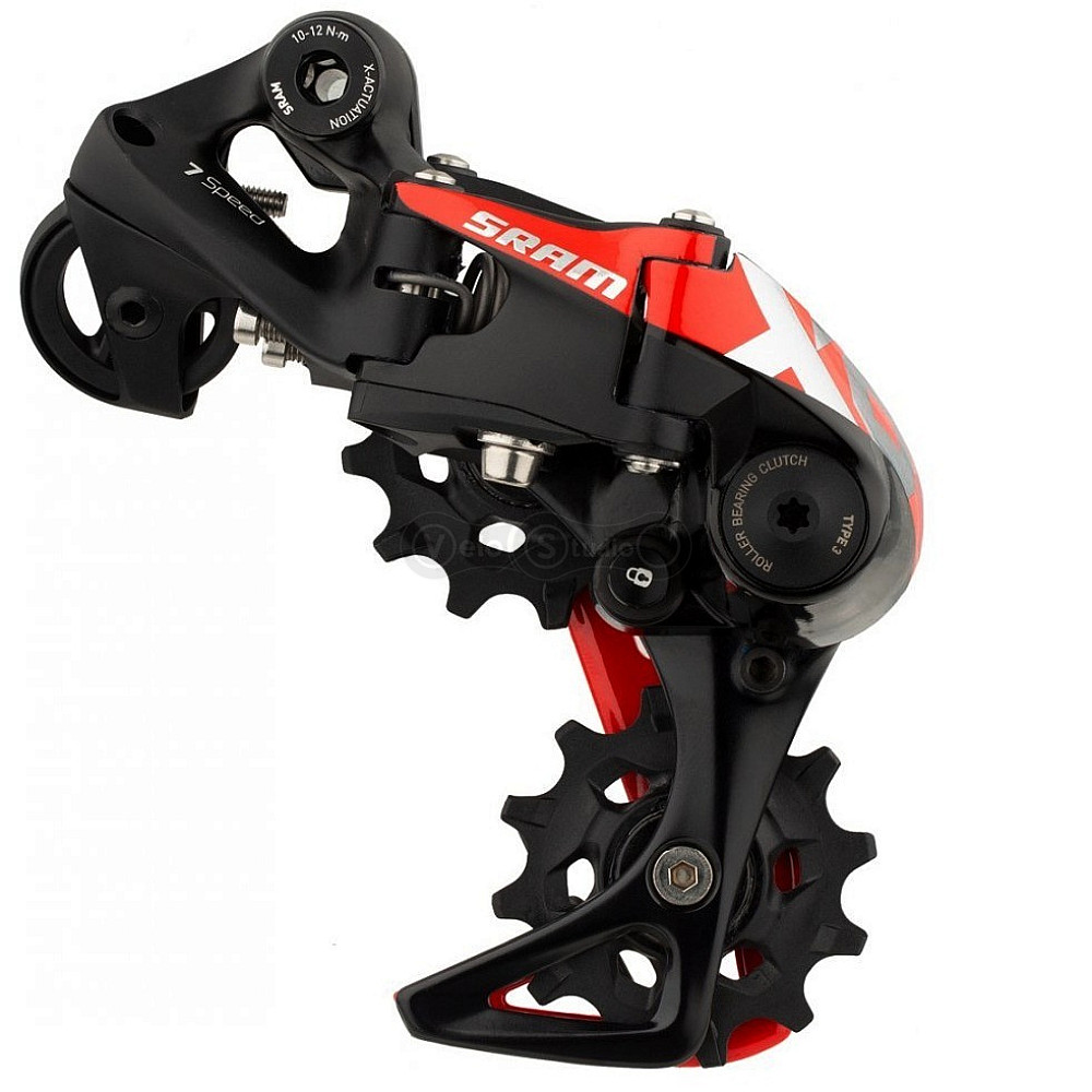 Задний переключатель SRAM X01 DH 7 скоростей Short Cage Red 2020