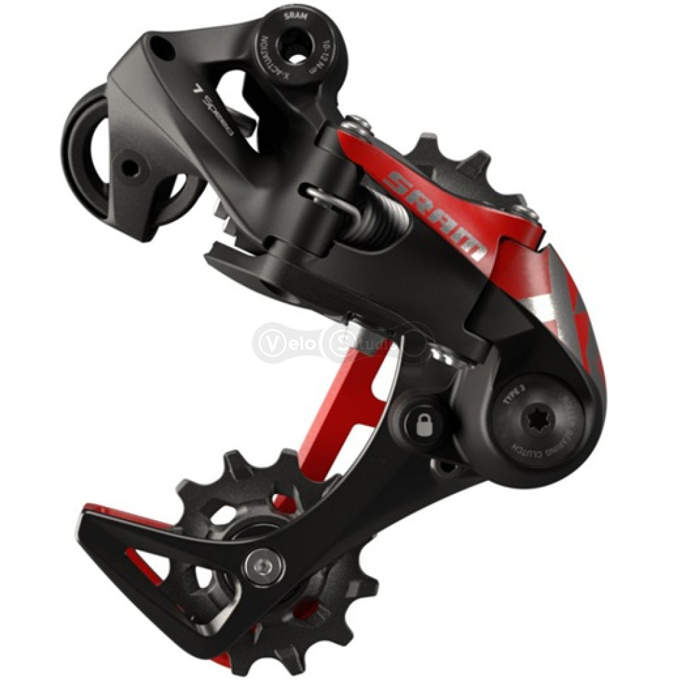 Задний переключатель SRAM X01 DH Red 7 скоростей Medium Cage