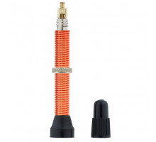 Безкамерний ніпель SILCA Presta 42 мм алюмінієвий оранжевий