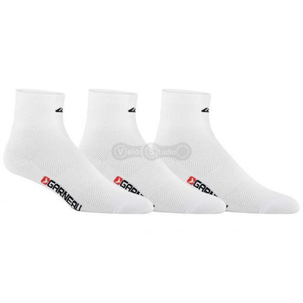 Шкарпетки Garneau Mid Versis Cycling білі 3 пари S/M