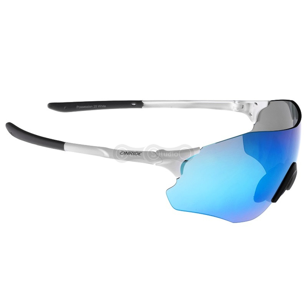 Окуляри Onride Possession 20 білі матові UV400 лінзи Full Revo Rainbow (17%)