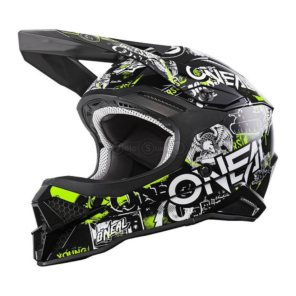 Шолом ONeal 3SRS Helmet Attack 2.0 Black/Neon L (59/60 см)