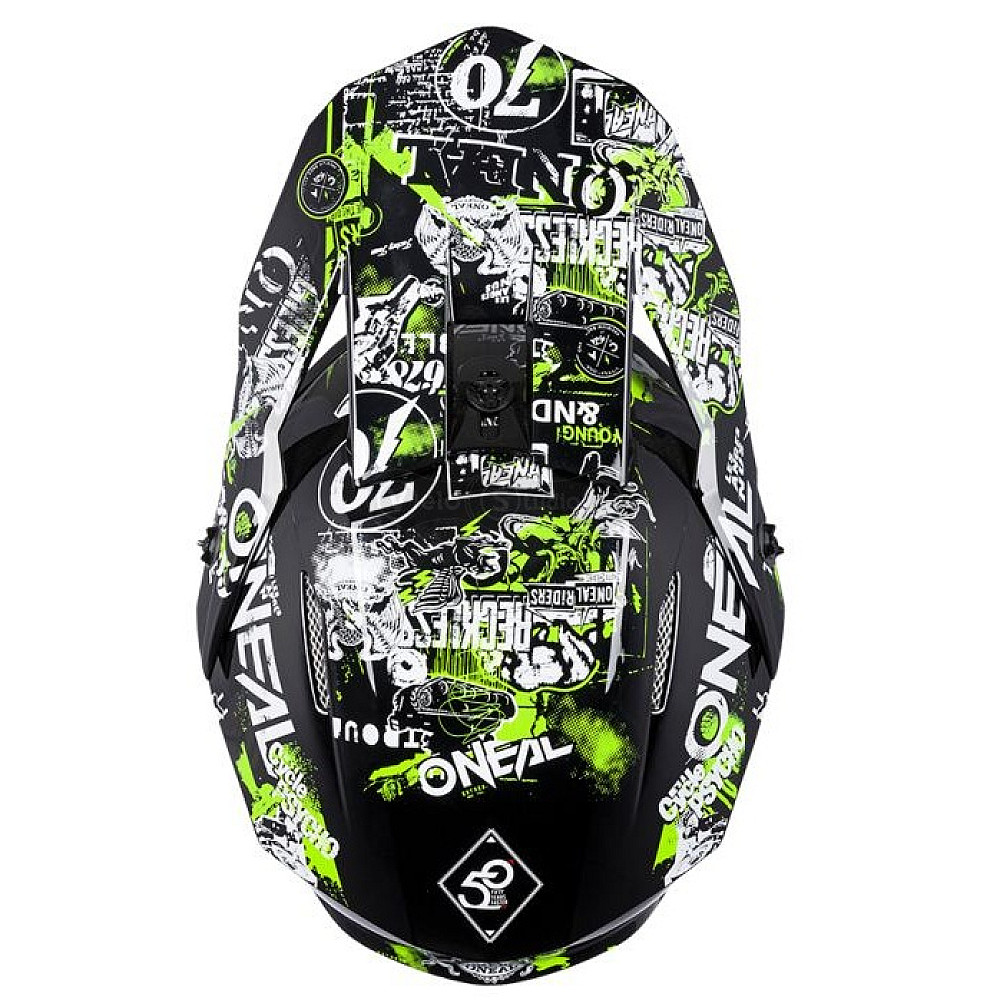 Шолом ONeal 3SRS Helmet Attack 2.0 Black/Neon L (59/60 см)