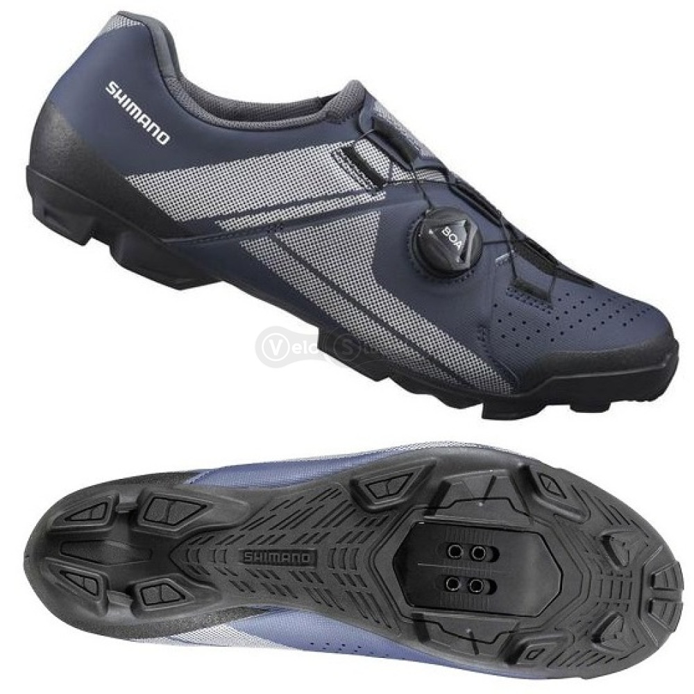 Вело обувь Shimano XC300MN (контактные педали) синяя EU 43