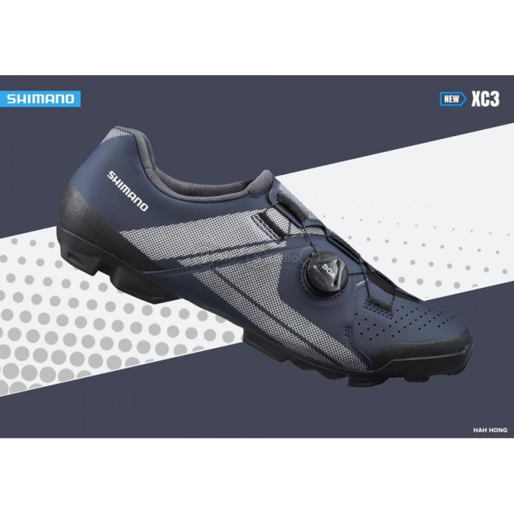 Вело обувь Shimano XC300MN (контактные педали) синяя EU 43