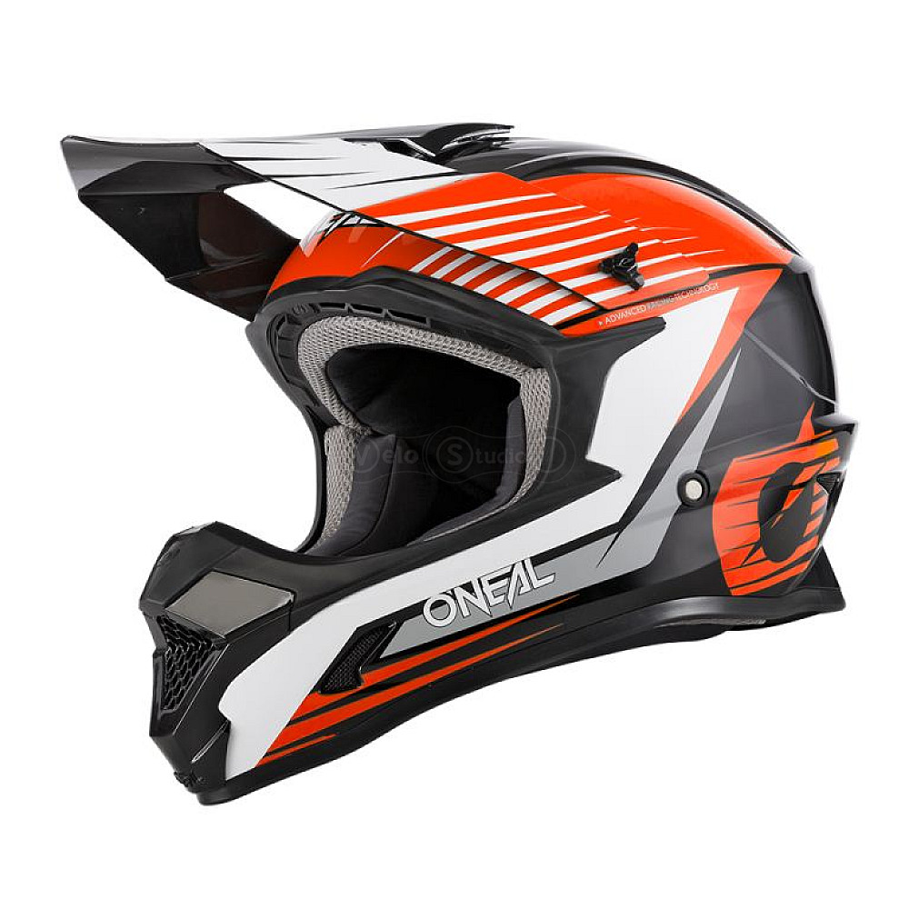 Шолом ONeal 1SRS Helmet Stream Black/Orange L (59/60 см)