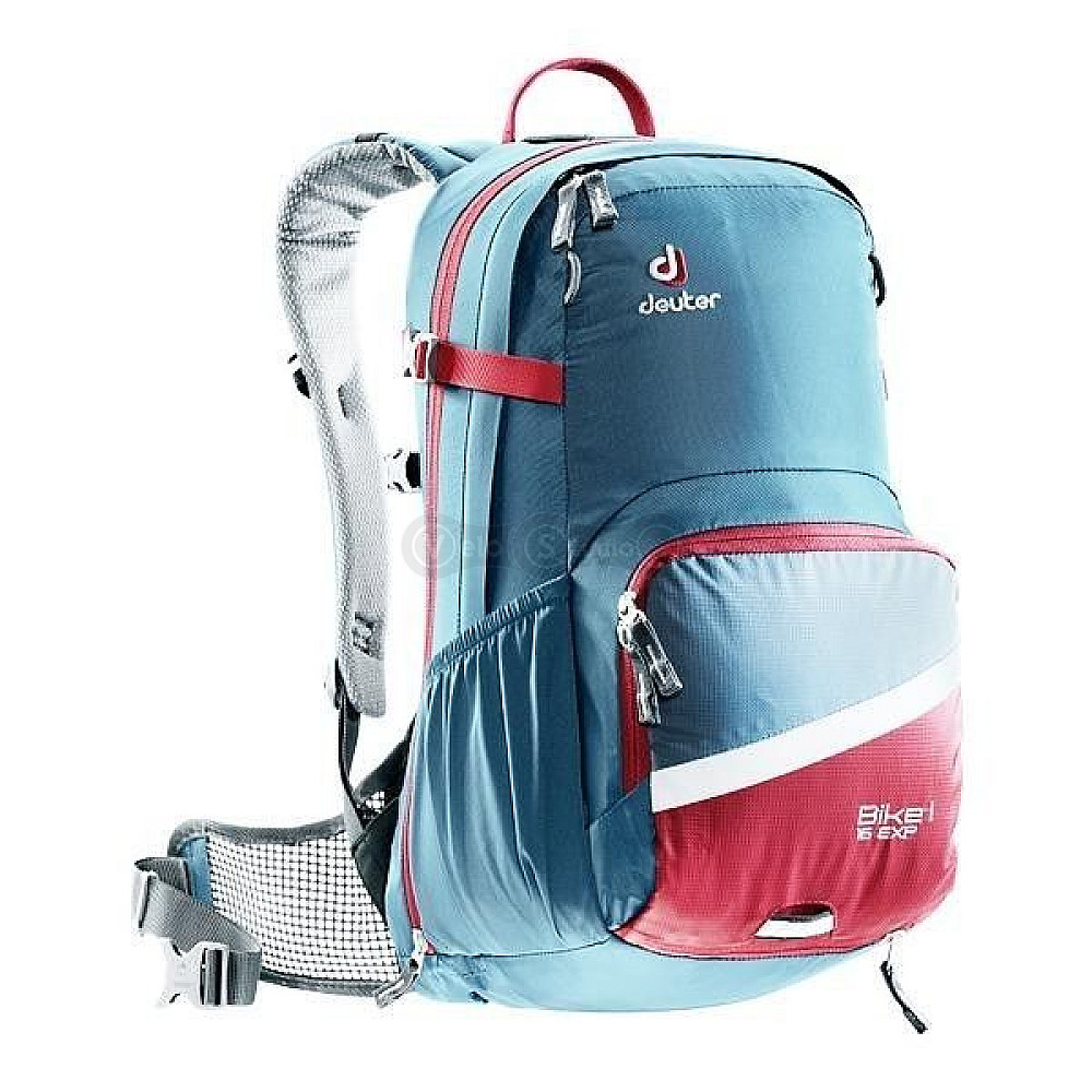 Рюкзак Deuter Bike I Air EXP 16 блакитний з червоним