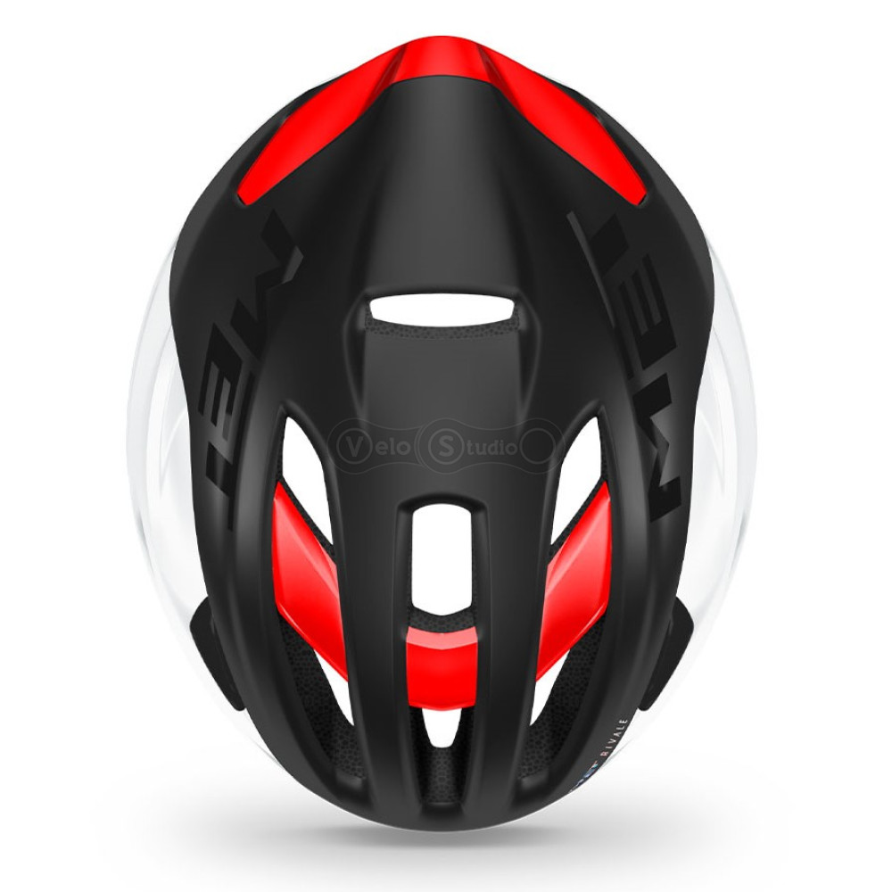 Шлем MET Rivale Mips Black White Red / Matt Glossy S