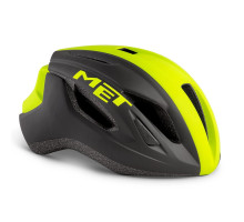 Шолом MET Strale Black Fluo Yellow Panel Matt L