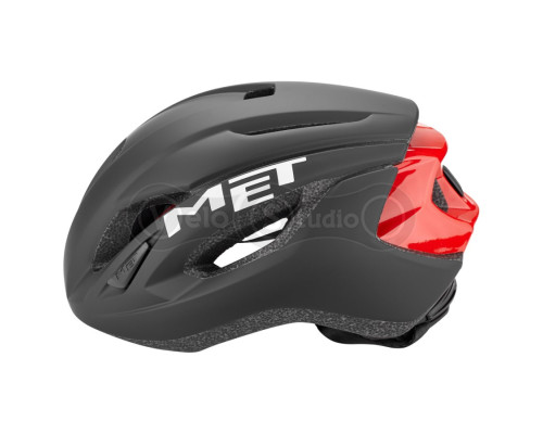 Шлем MET Strale Black Red Matt Glossy M