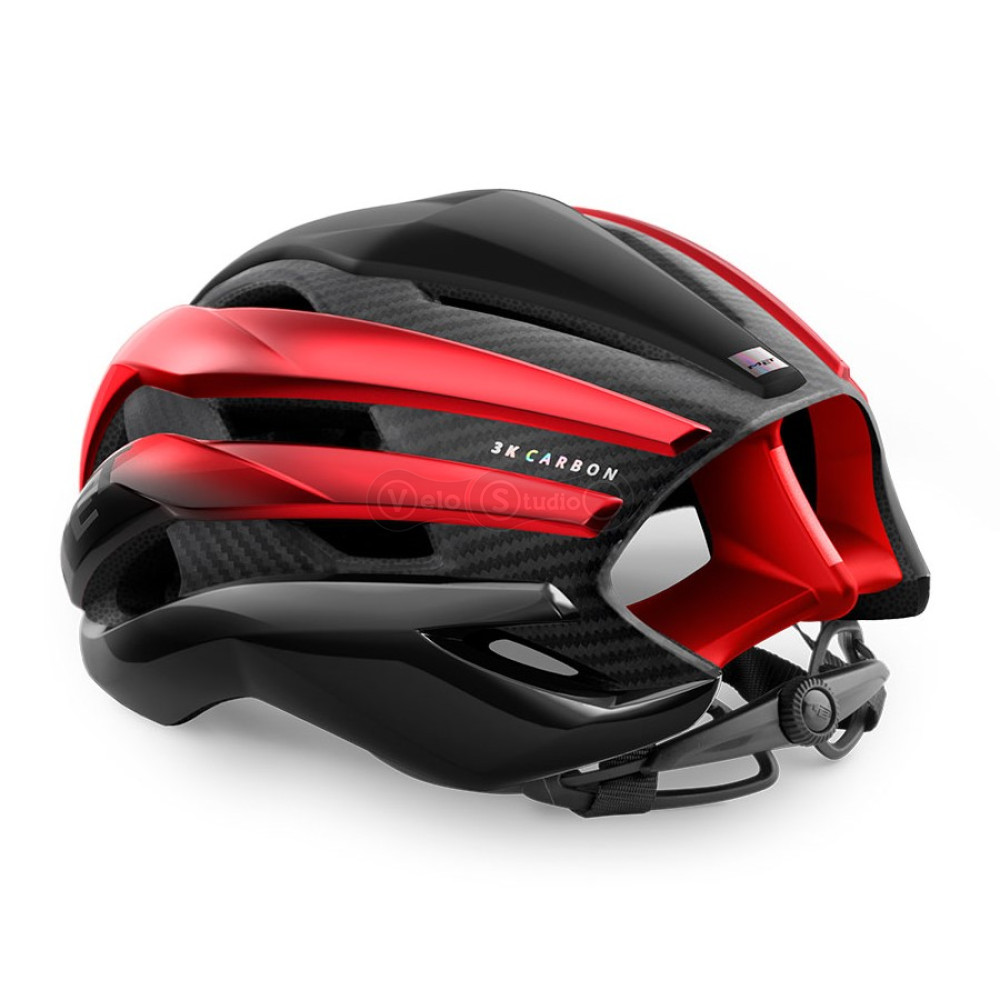 Шлем MET Trenta 3K Carbon Black Red Matt Glossy L