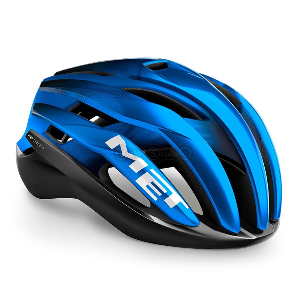 Шлем MET Trenta Mips Black Blue Metallic Matt Glossy S