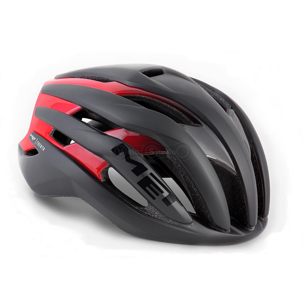 Шолом MET Trenta Mips Black Shaded Red Matt Glossy M
