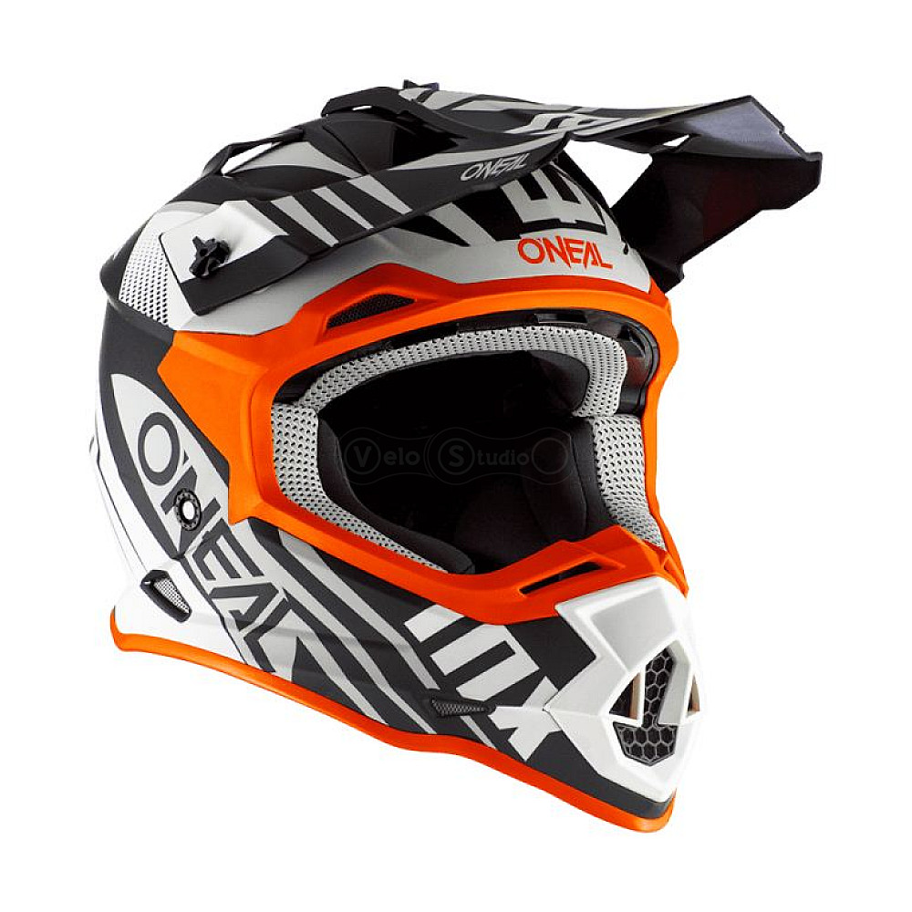 Шлем O`Neal 2SRS Helmet Spyde 2.0 Black/White/Orange L (59/60 см)