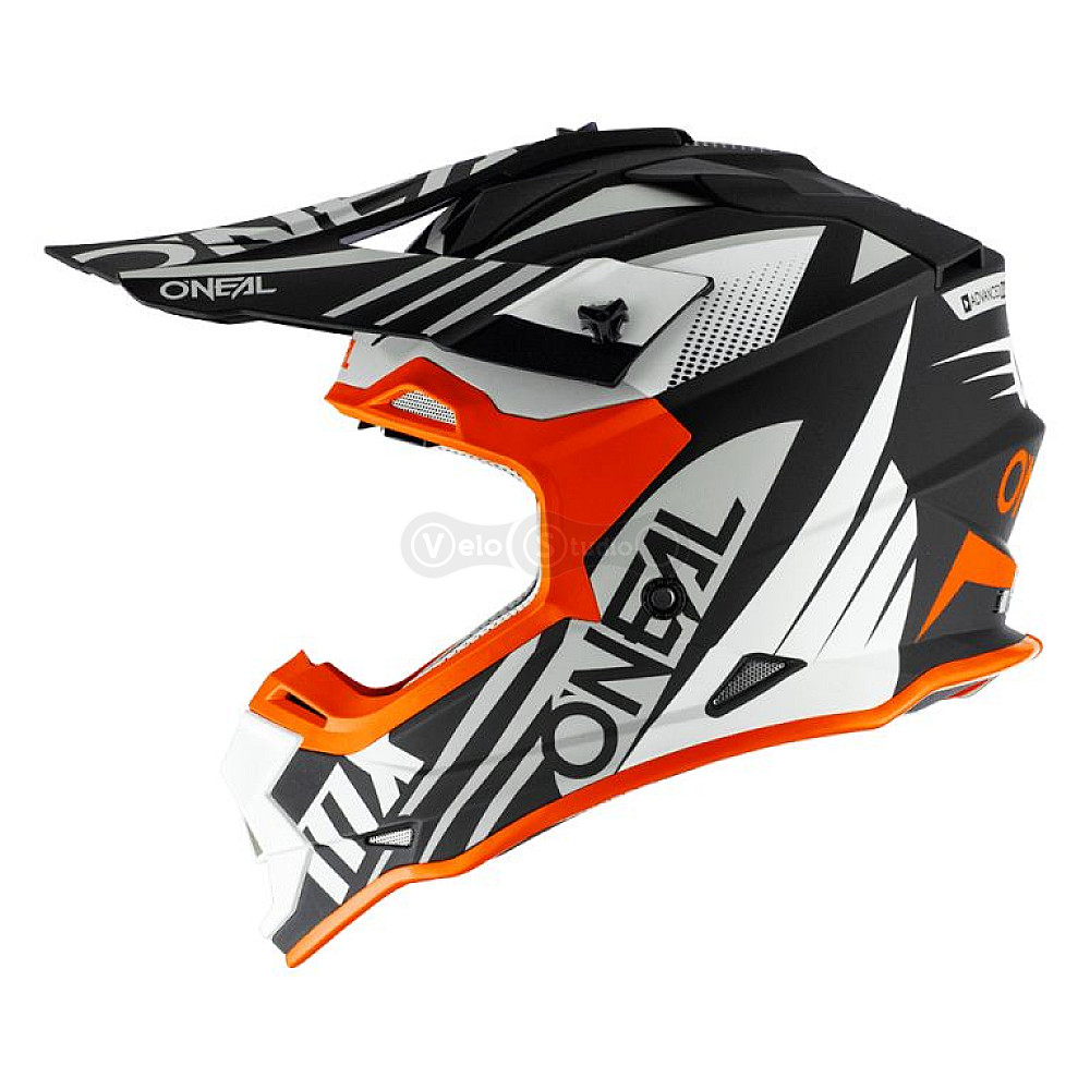 Шлем O`Neal 2SRS Helmet Spyde 2.0 Black/White/Orange L (59/60 см)