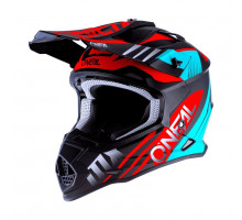 Шлем O`Neal 2SRS Helmet Spyde 2.0 Black/Teal/Red L (59/60 см)
