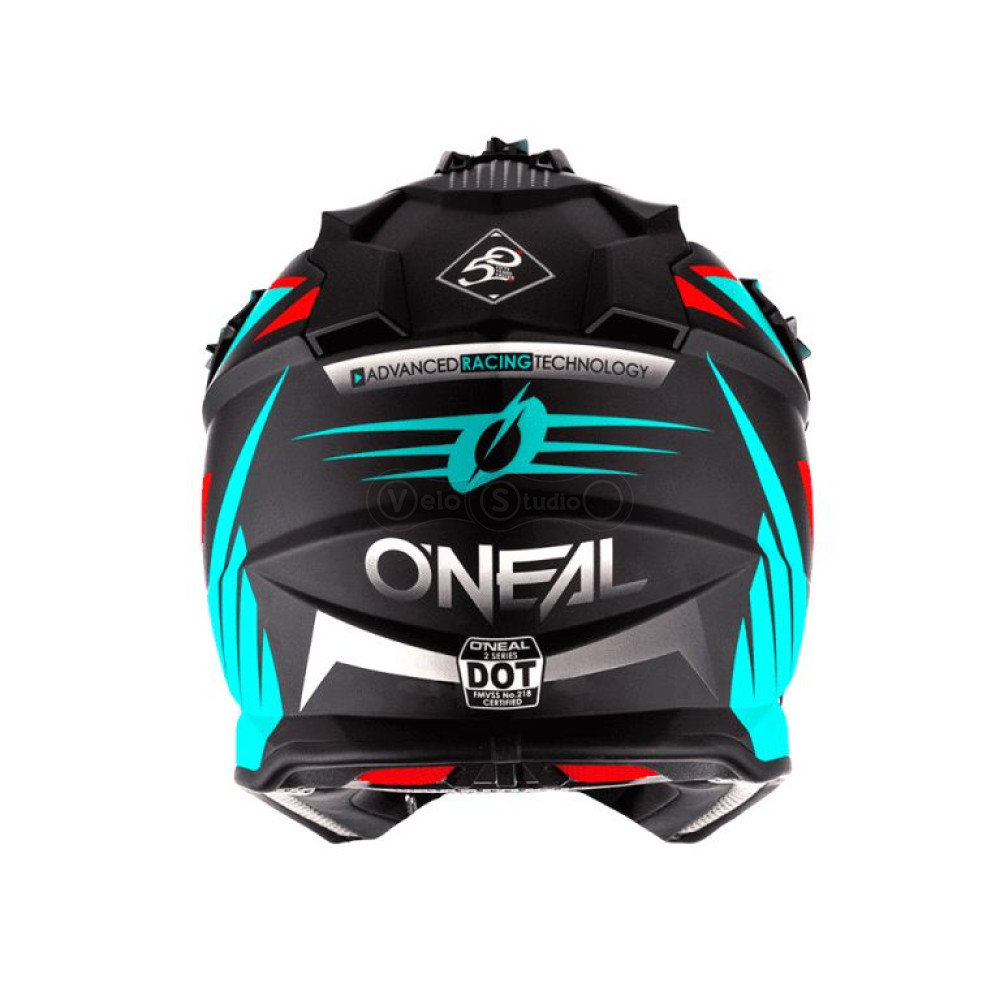 Шлем O`Neal 2SRS Helmet Spyde 2.0 Black/Teal/Red L (59/60 см)