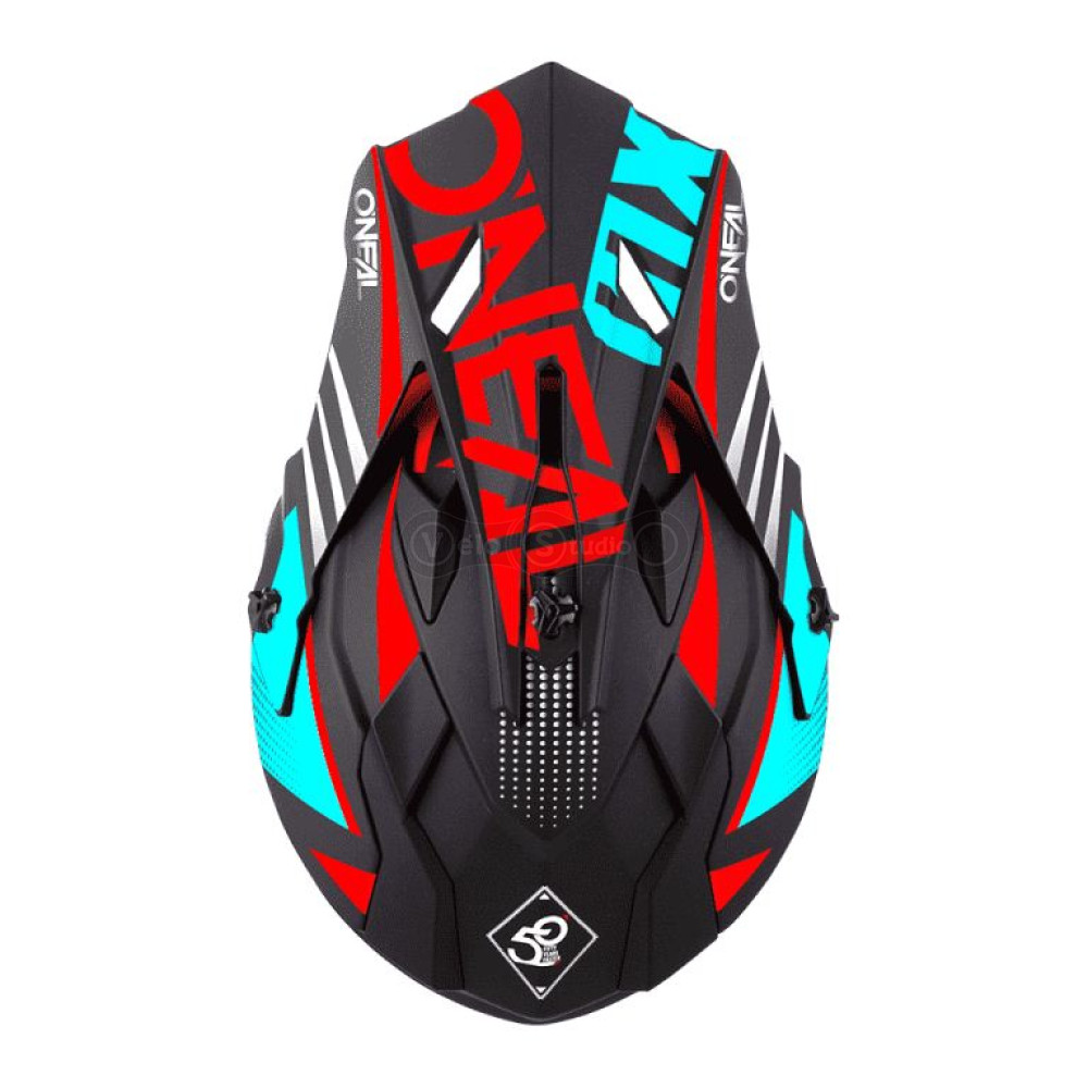 Шлем O`Neal 2SRS Helmet Spyde 2.0 Black/Teal/Red L (59/60 см)