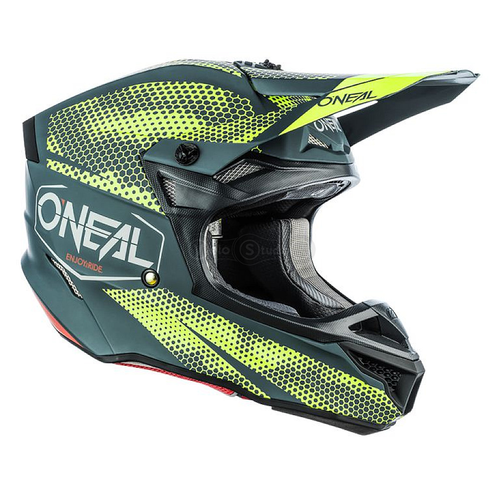Шлем O`Neal 5SRS Polyacrylite Helmet Covert Charcoal/Neon Yellow L (59/60 см)