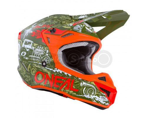 Шлем O`Neal 5SRS Polyacrylite Helmet HR Green/Orange L (59/60 см)