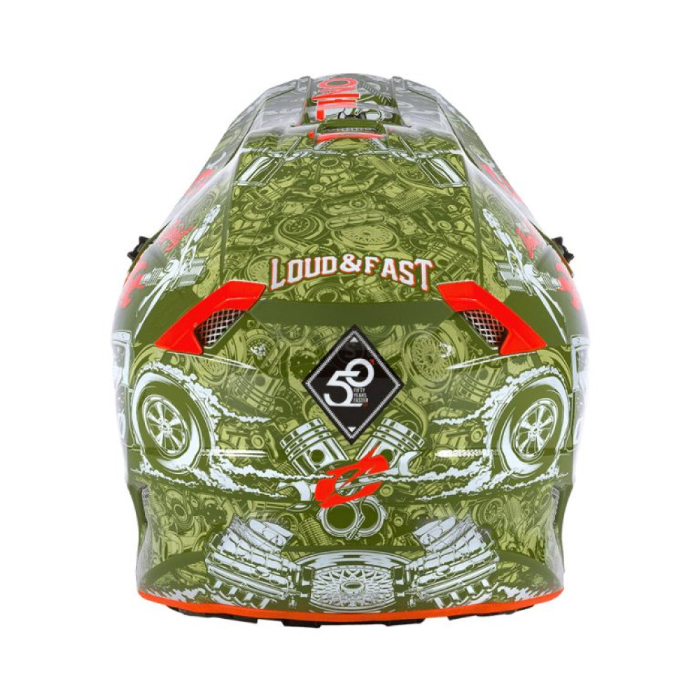 Шлем O`Neal 5SRS Polyacrylite Helmet HR Green/Orange L (59/60 см)