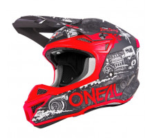 Шлем O`Neal 5SRS Polyacrylite Helmet HR Black/Red L (59/60 см)
