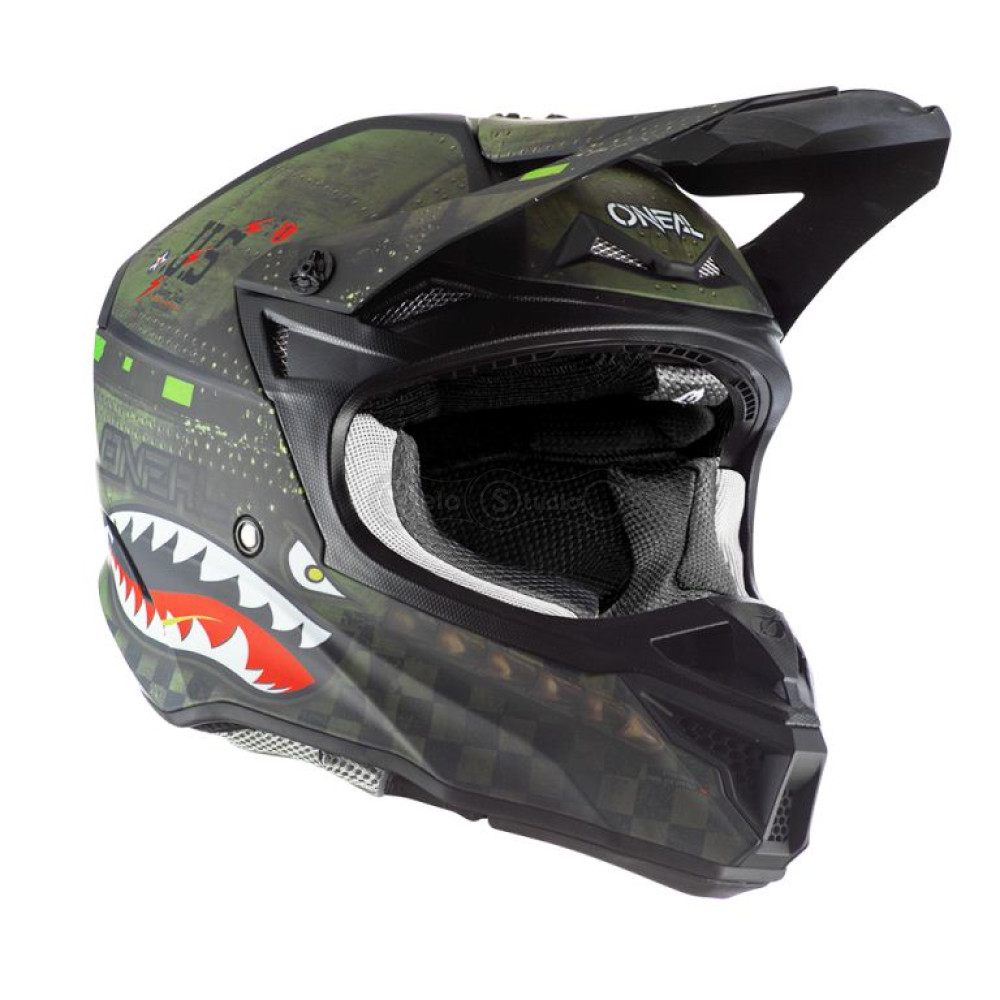Шлем O`Neal 5SRS Polyacrylite Helmet Warhawk Black/Green M (57/58 см)