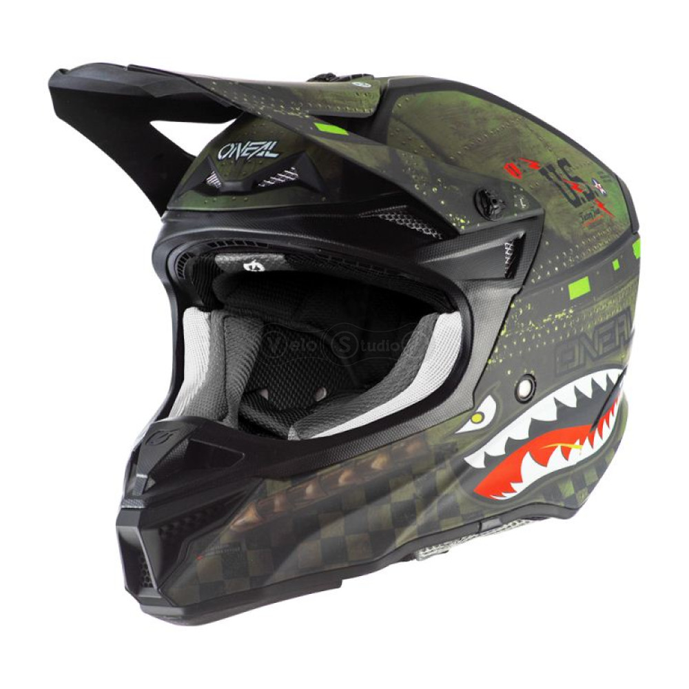 Шлем O`Neal 5SRS Polyacrylite Helmet Warhawk Black/Green M (57/58 см)