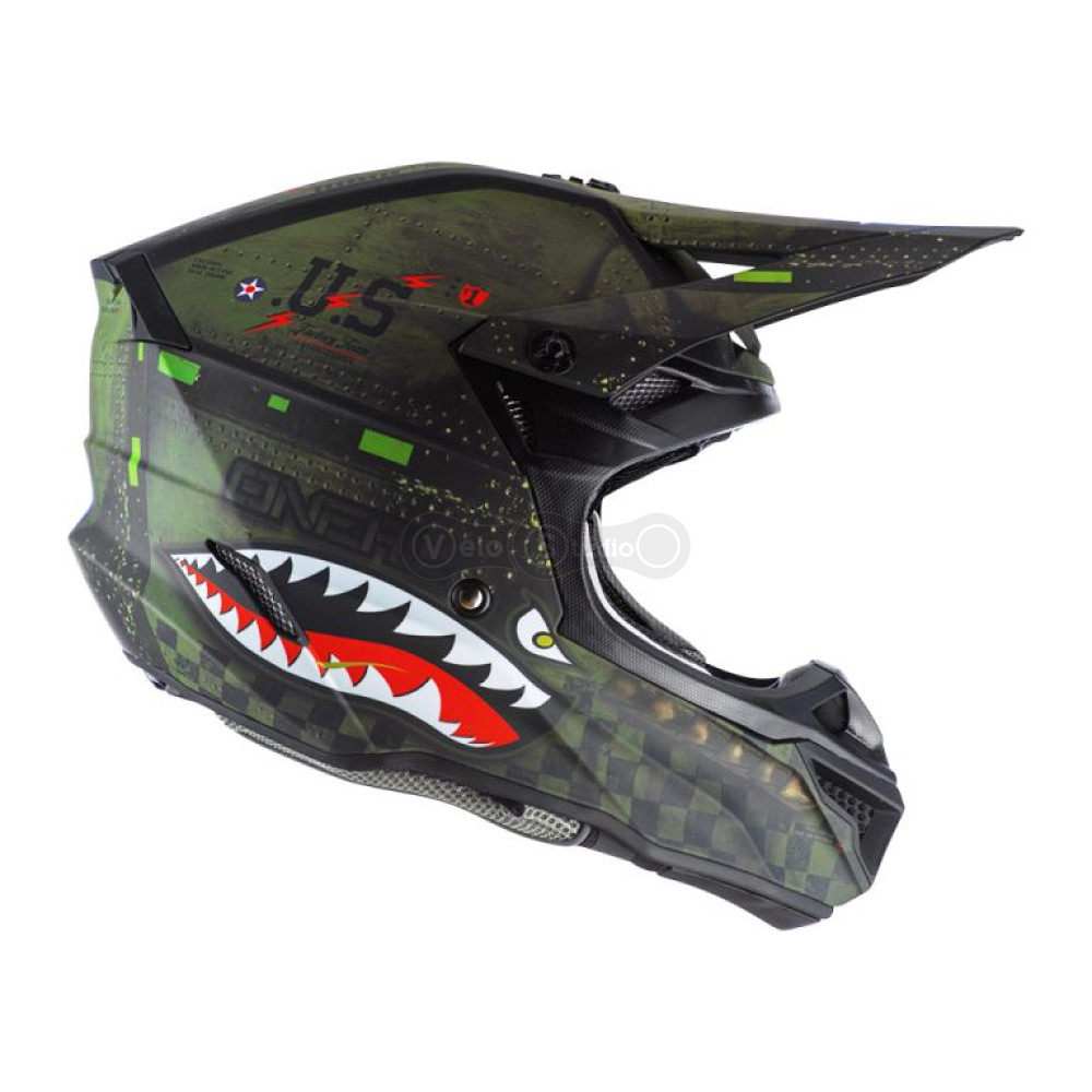 Шлем O`Neal 5SRS Polyacrylite Helmet Warhawk Black/Green M (57/58 см)