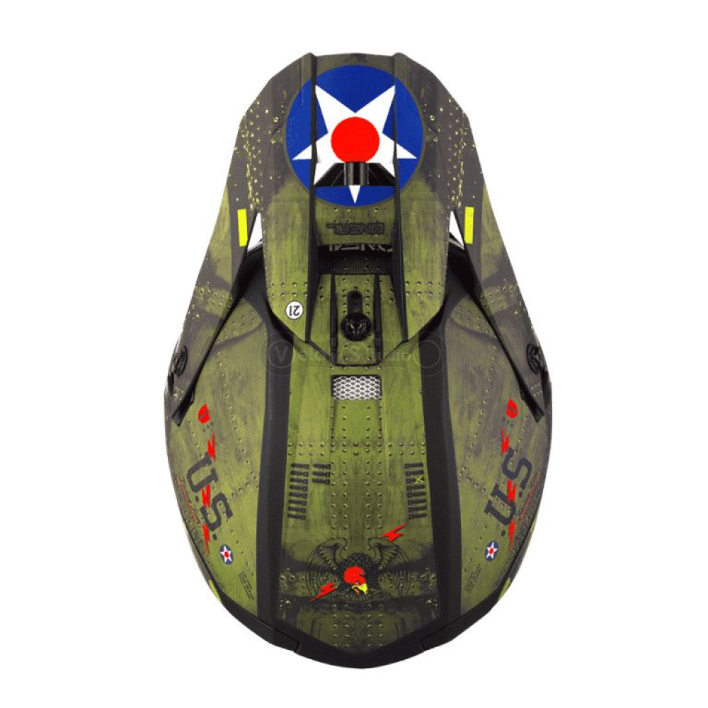 Шлем O`Neal 5SRS Polyacrylite Helmet Warhawk Black/Green M (57/58 см)