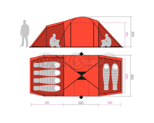Намет HANNAH Spirit 6 Capulet Olive