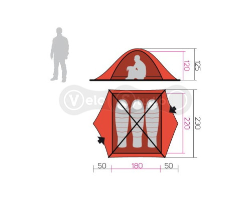 Намет HANNAH Spruce 3 Parrot Green