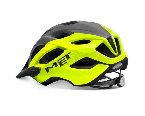 Вело шолом MET Crossover Fluo Yellow Gray M (52-59 см)