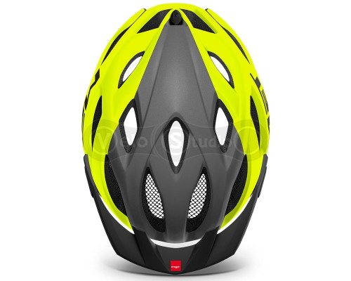 Вело шолом MET Crossover Fluo Yellow Gray M (52-59 см)