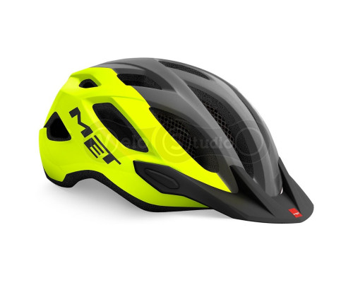 Вело шолом MET Crossover Fluo Yellow Gray M (52-59 см)