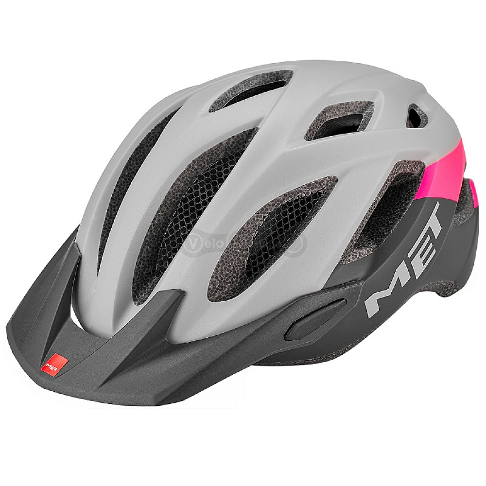 Вело шолом MET Crossover Gray Pink Matt M (52-59 см)