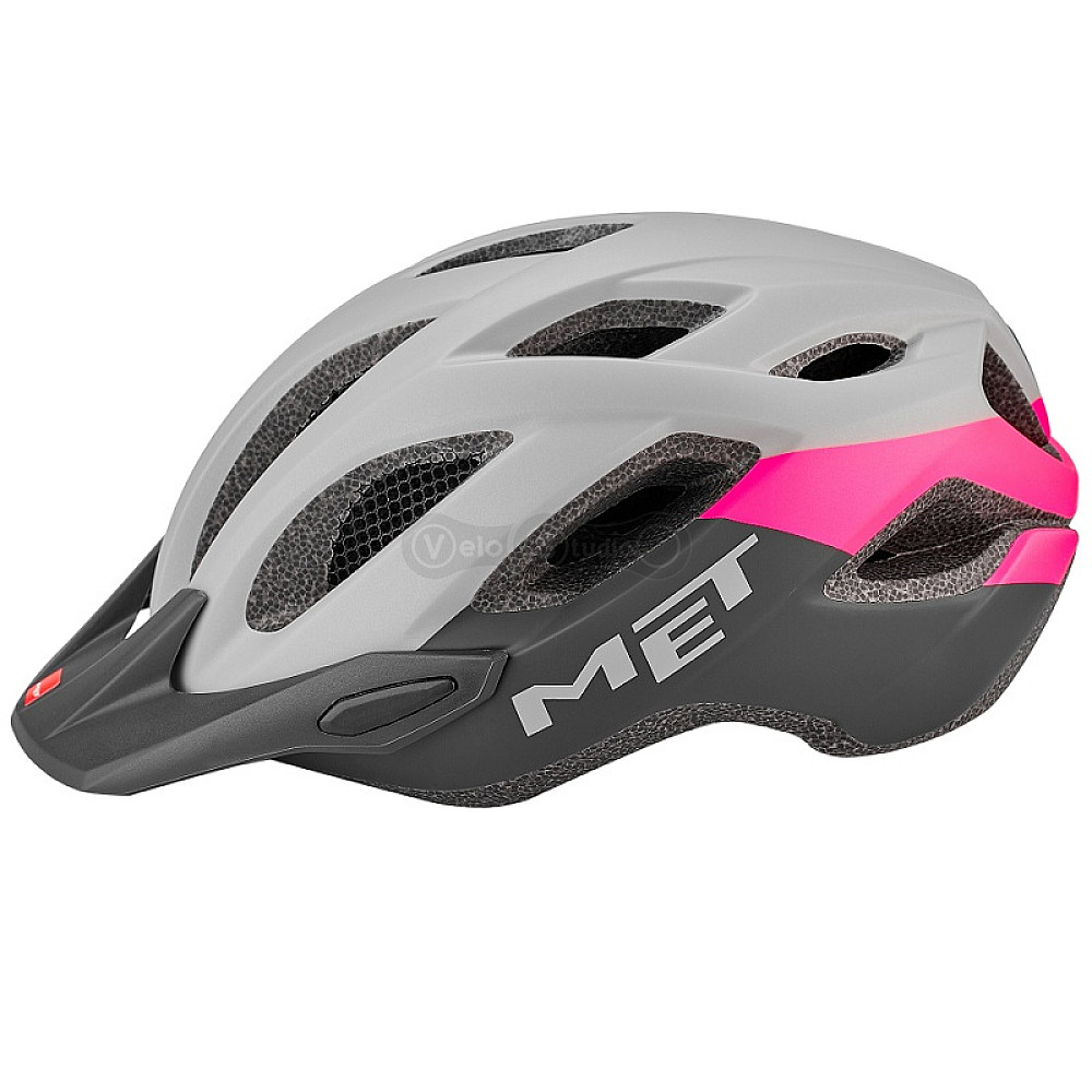 Вело шолом MET Crossover Gray Pink Matt M (52-59 см)