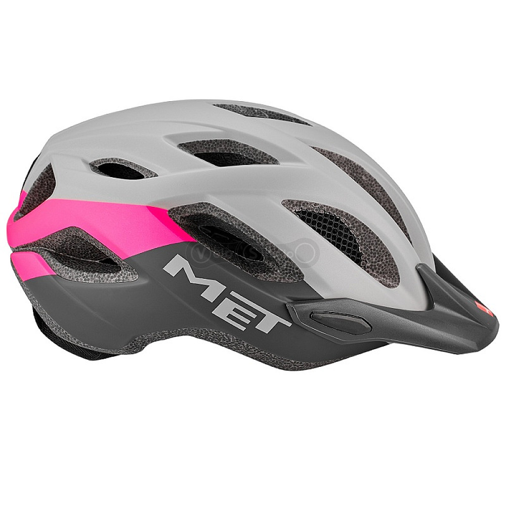 Вело шолом MET Crossover Gray Pink Matt M (52-59 см)