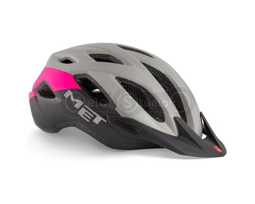 Вело шолом MET Crossover Gray Pink Matt M (52-59 см)